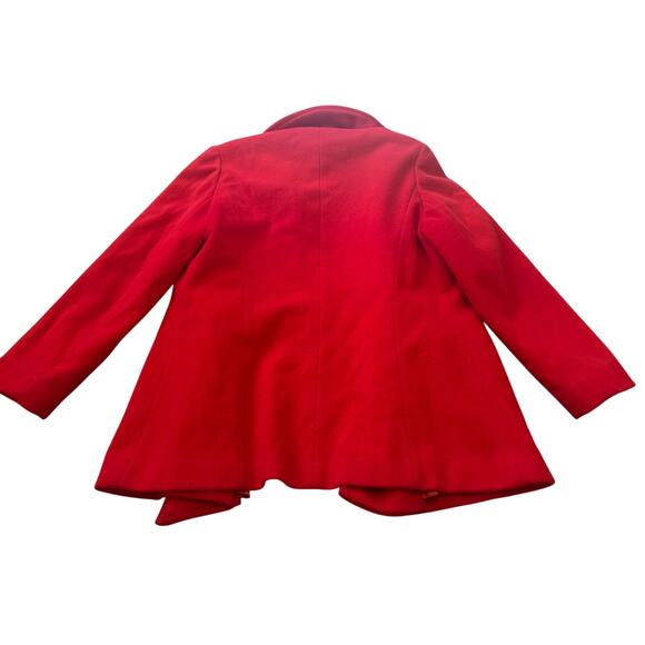 MACKINTOSH Wool Bright Red Authentic Peacoat Women's Small USA Made - Picture 3 of 10